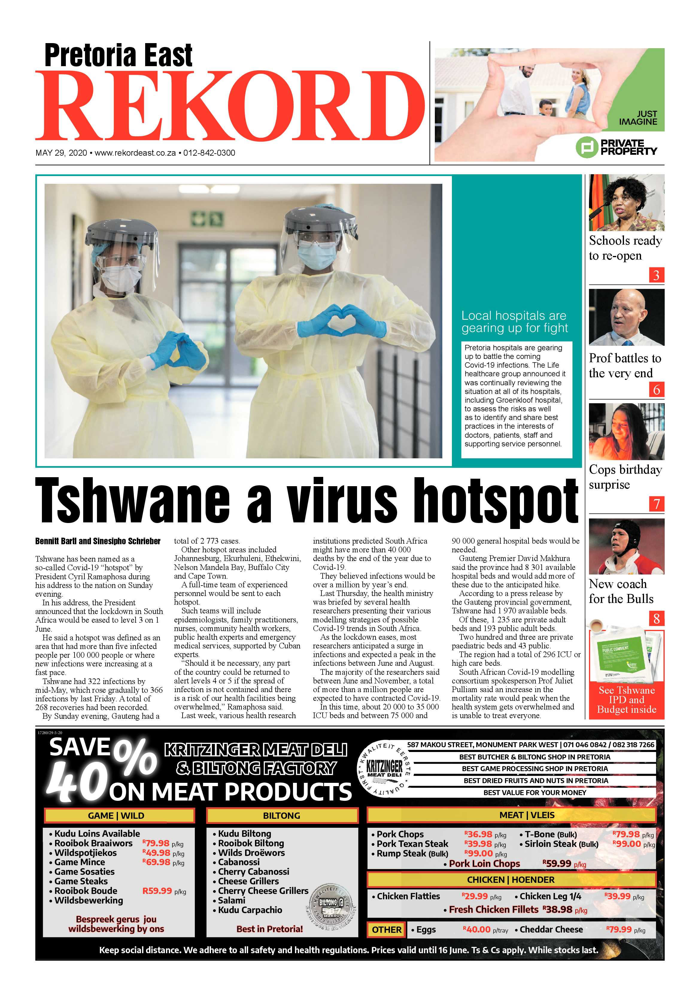 Rekord East 29 May 2020 page 1