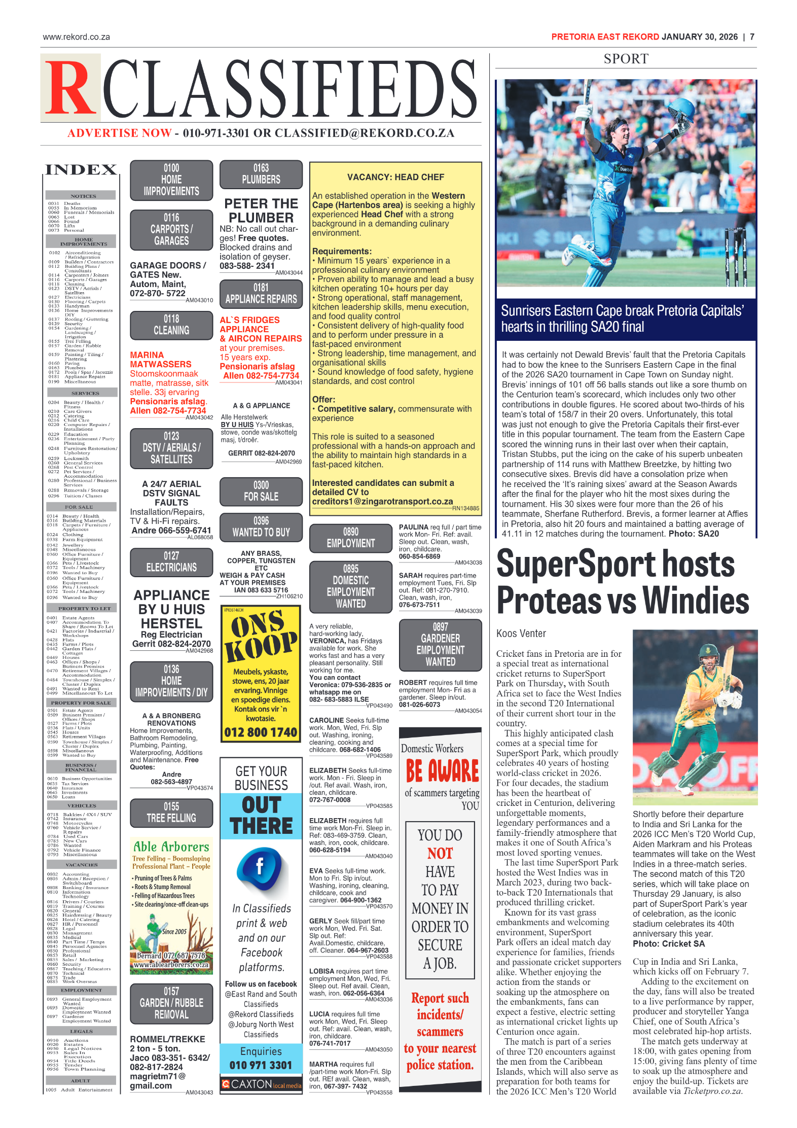 Rekord East 30 January 2026 page 9