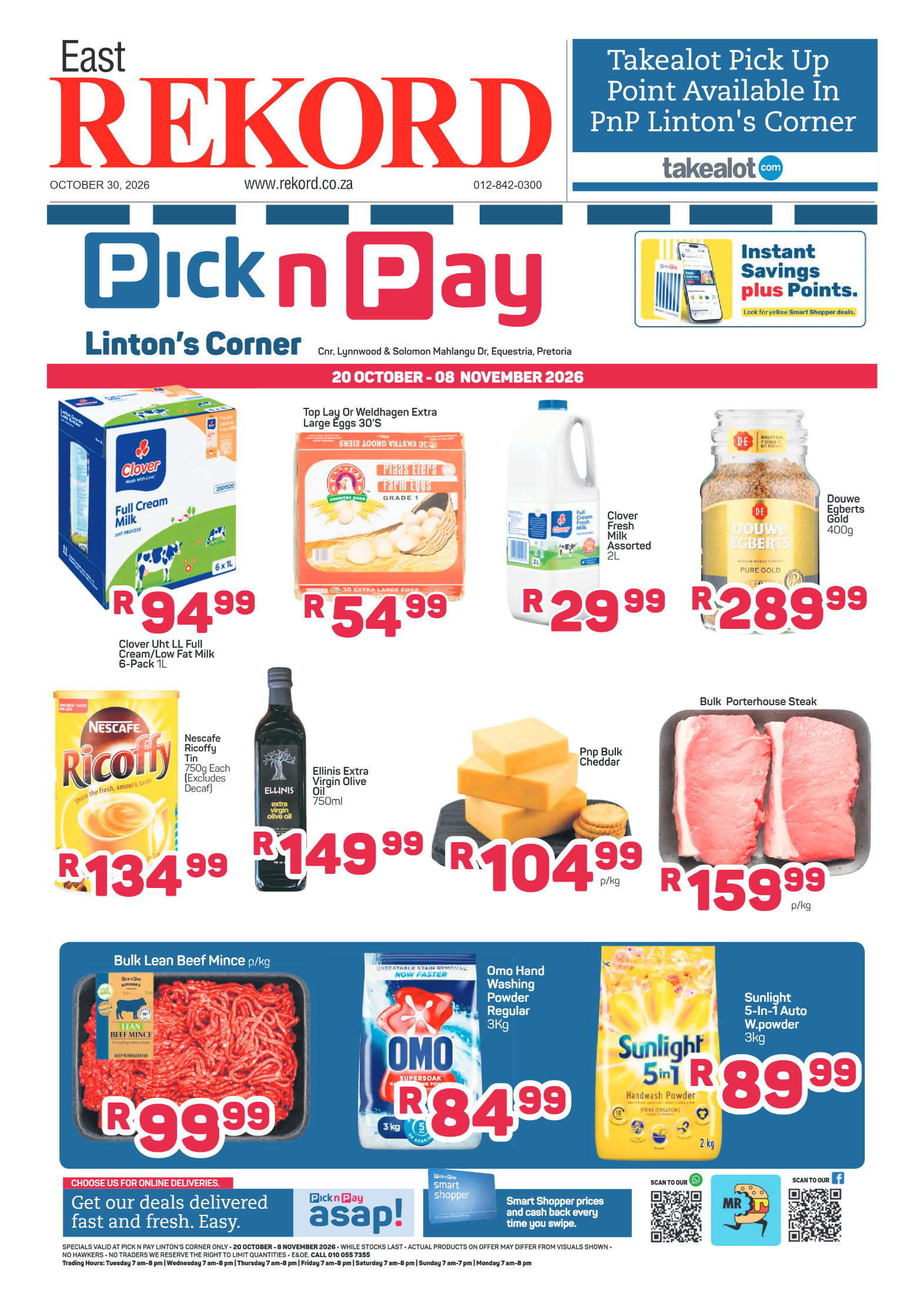 Rekord East – 30 October 2026 page 1