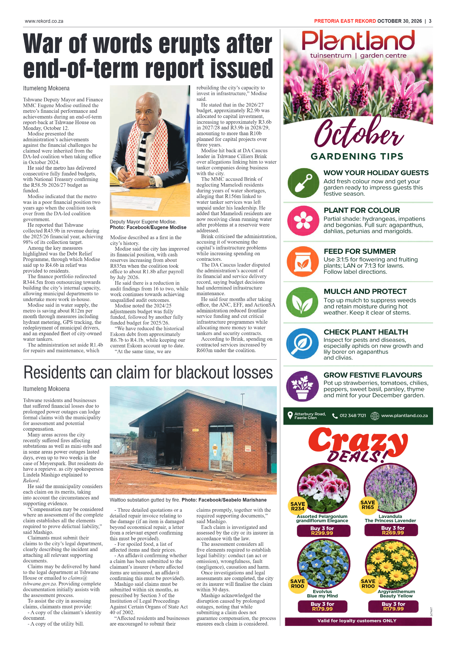 Rekord East – 30 October 2026 page 5