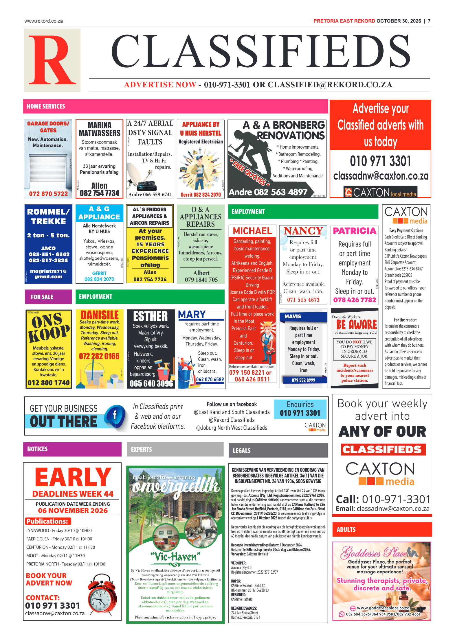Rekord East – 30 October 2026 page 9