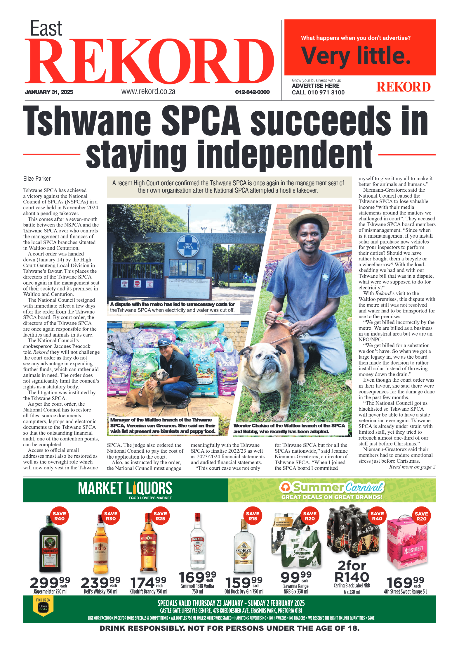 Rekord East 31 January 2025 page 1