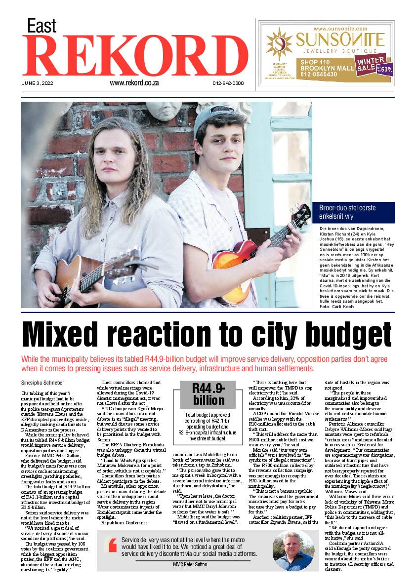 Rekord East 3 June 2022 page 1