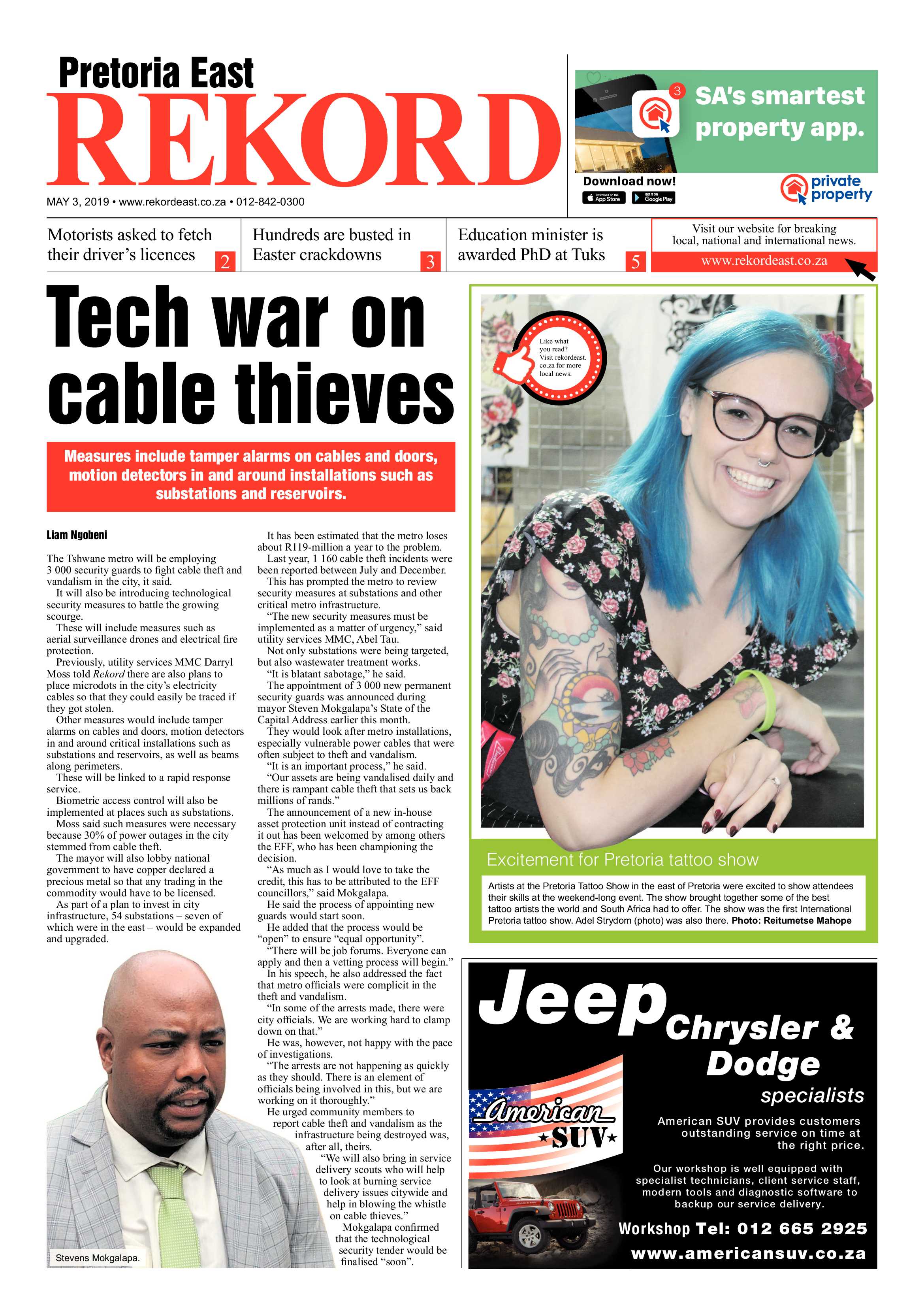 Rekord East 3 May 2019 page 1