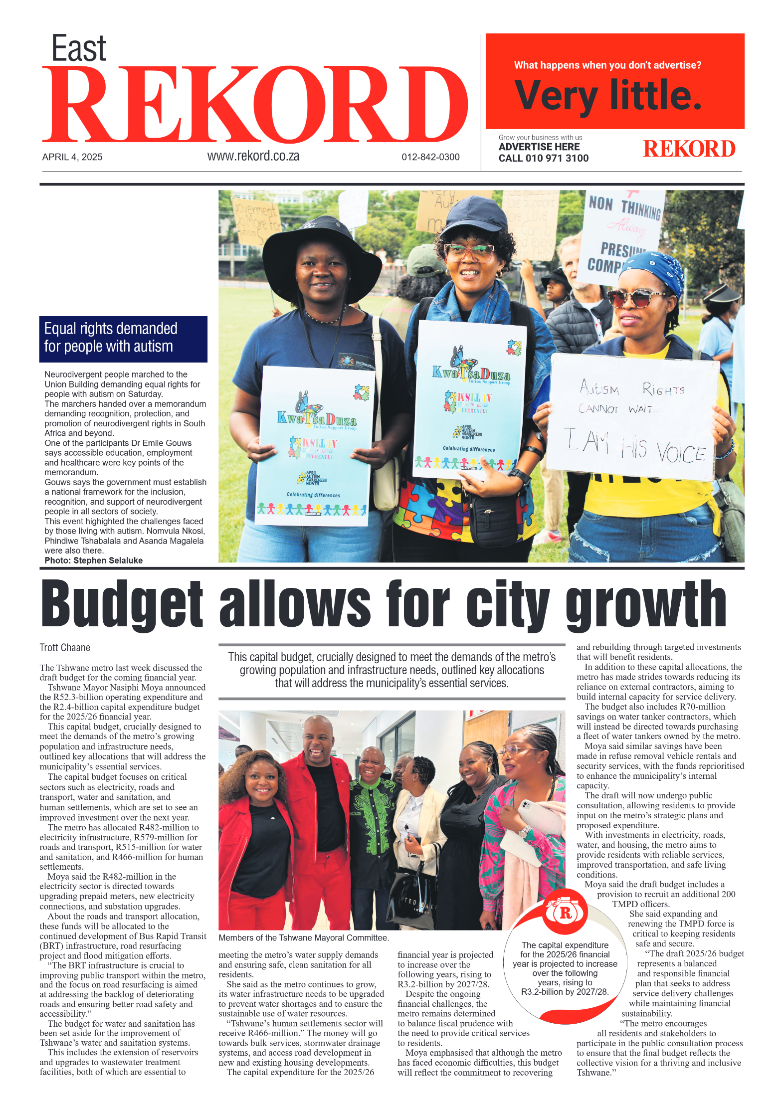 Rekord East 4 April 2025 page 1