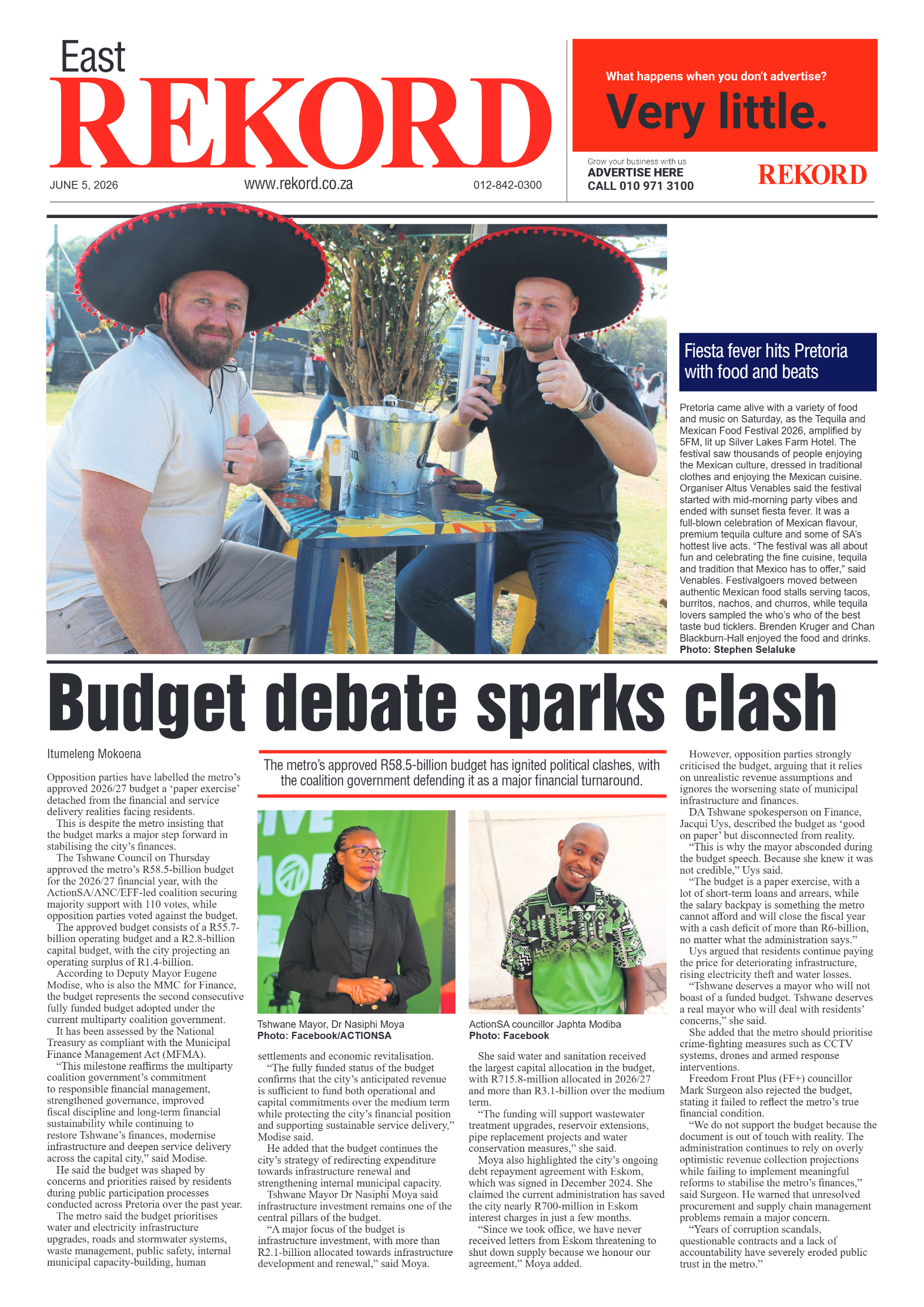 Rekord East 5 June 2026 page 1