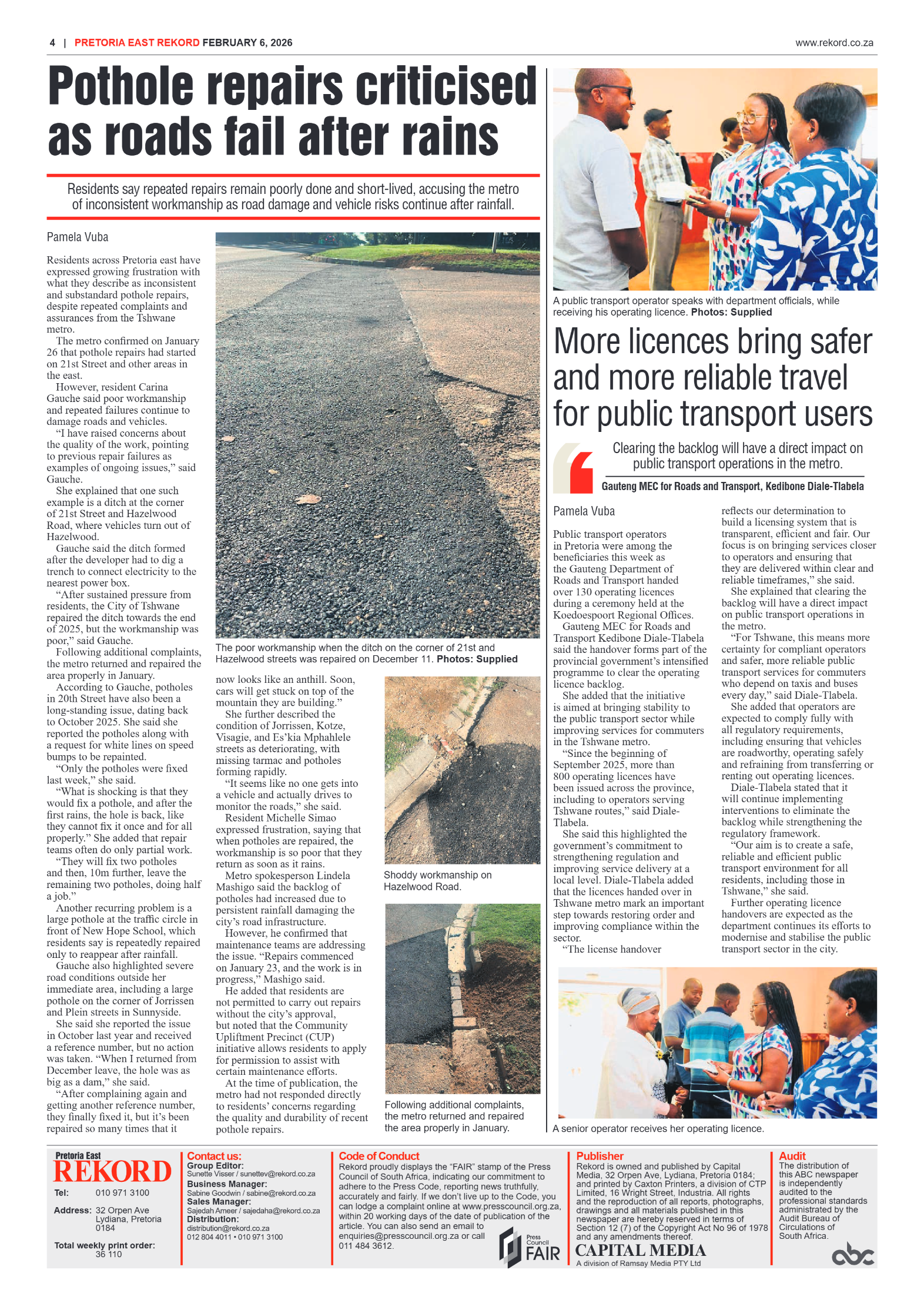 Rekord East 6 February 2026 page 4