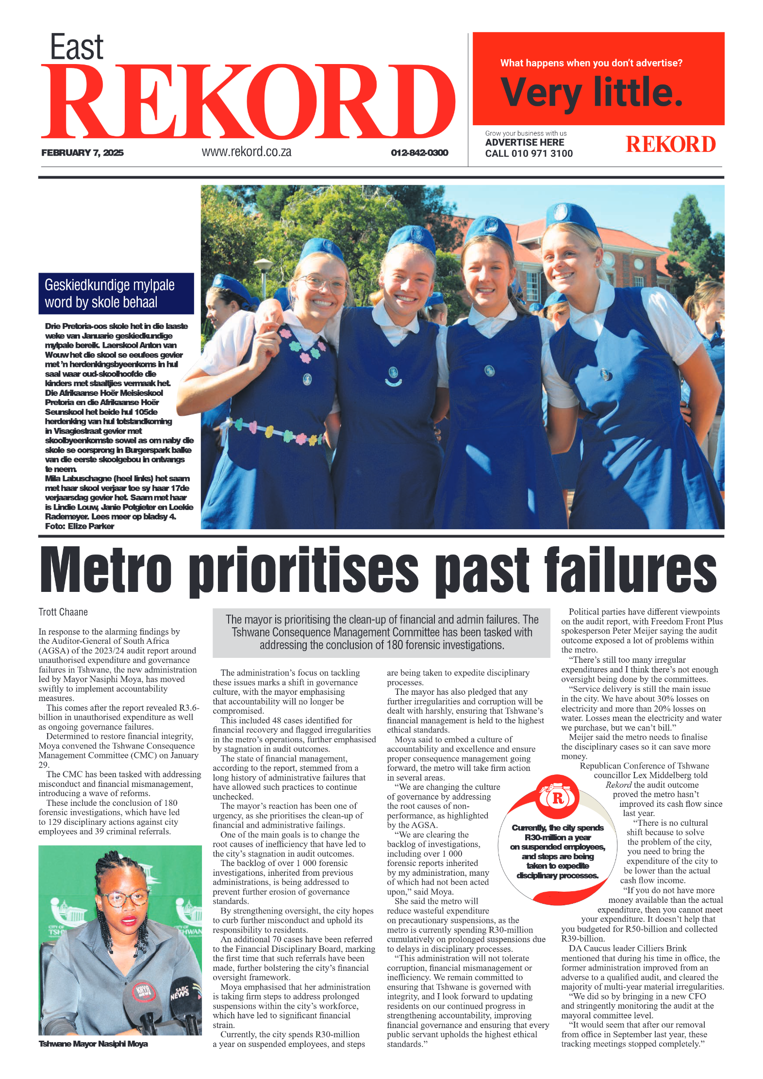 Rekord East 7 February 2025 page 1