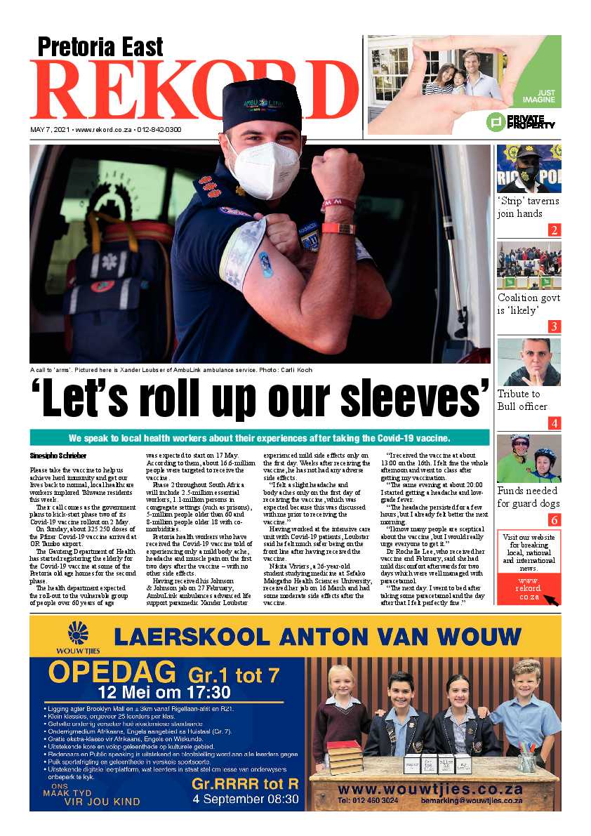 Rekord East 7 May 2021 page 1