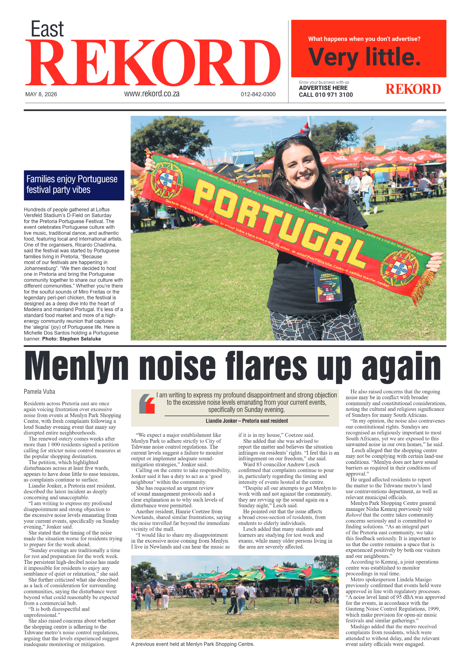 Rekord East 8 May 2026 page 1