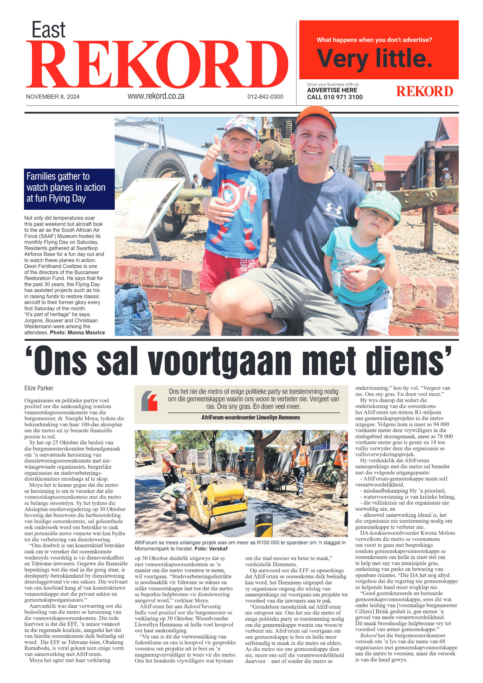 Rekord East 8 November 2024 page 1