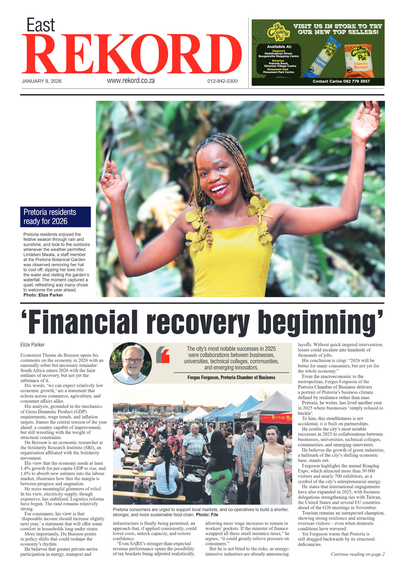 Rekord East 9 January 2026 page 1