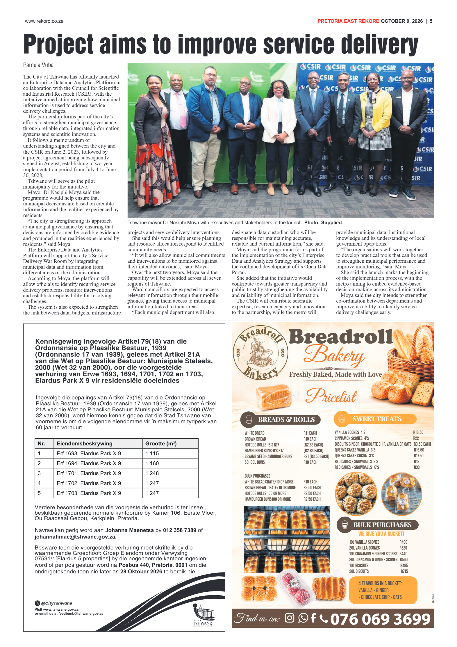 Rekord East – 9 October 2026 page 7