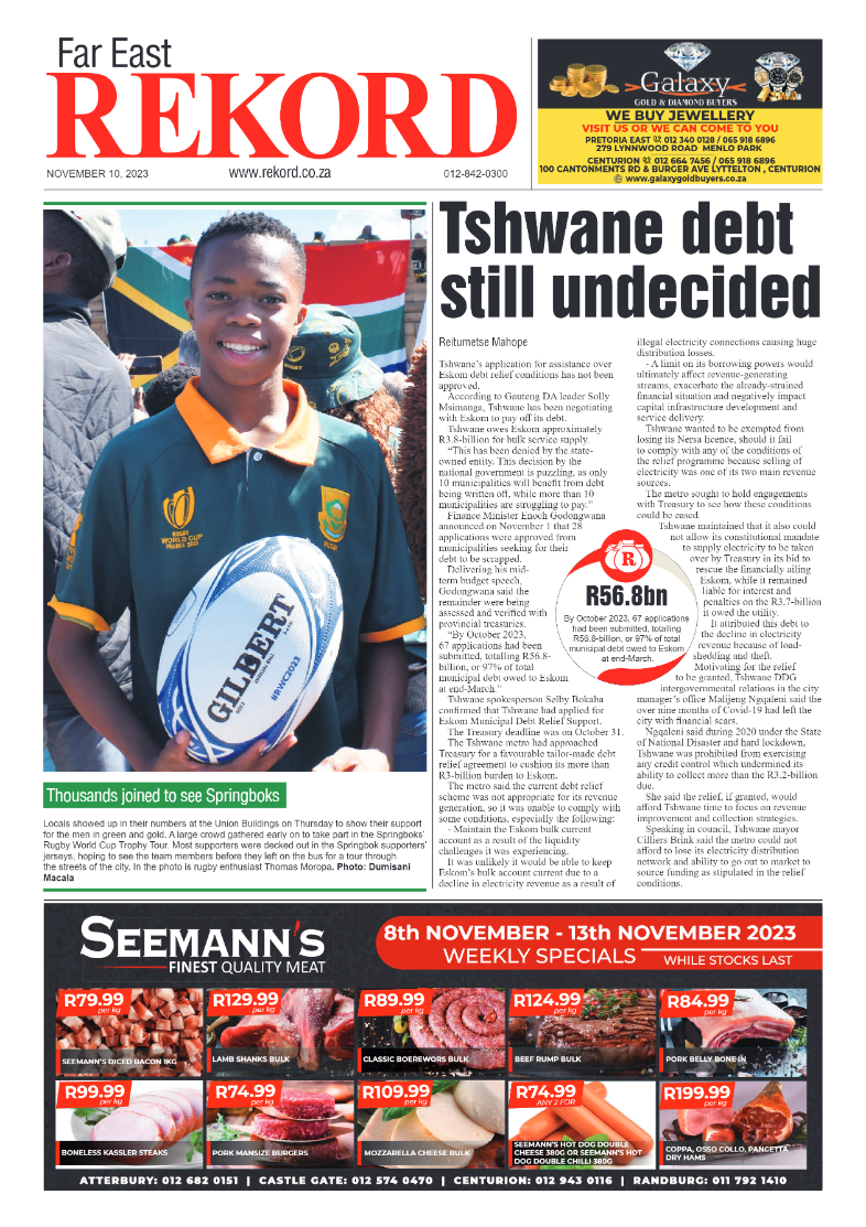 Rekord Far East 10 November 2023 page 1