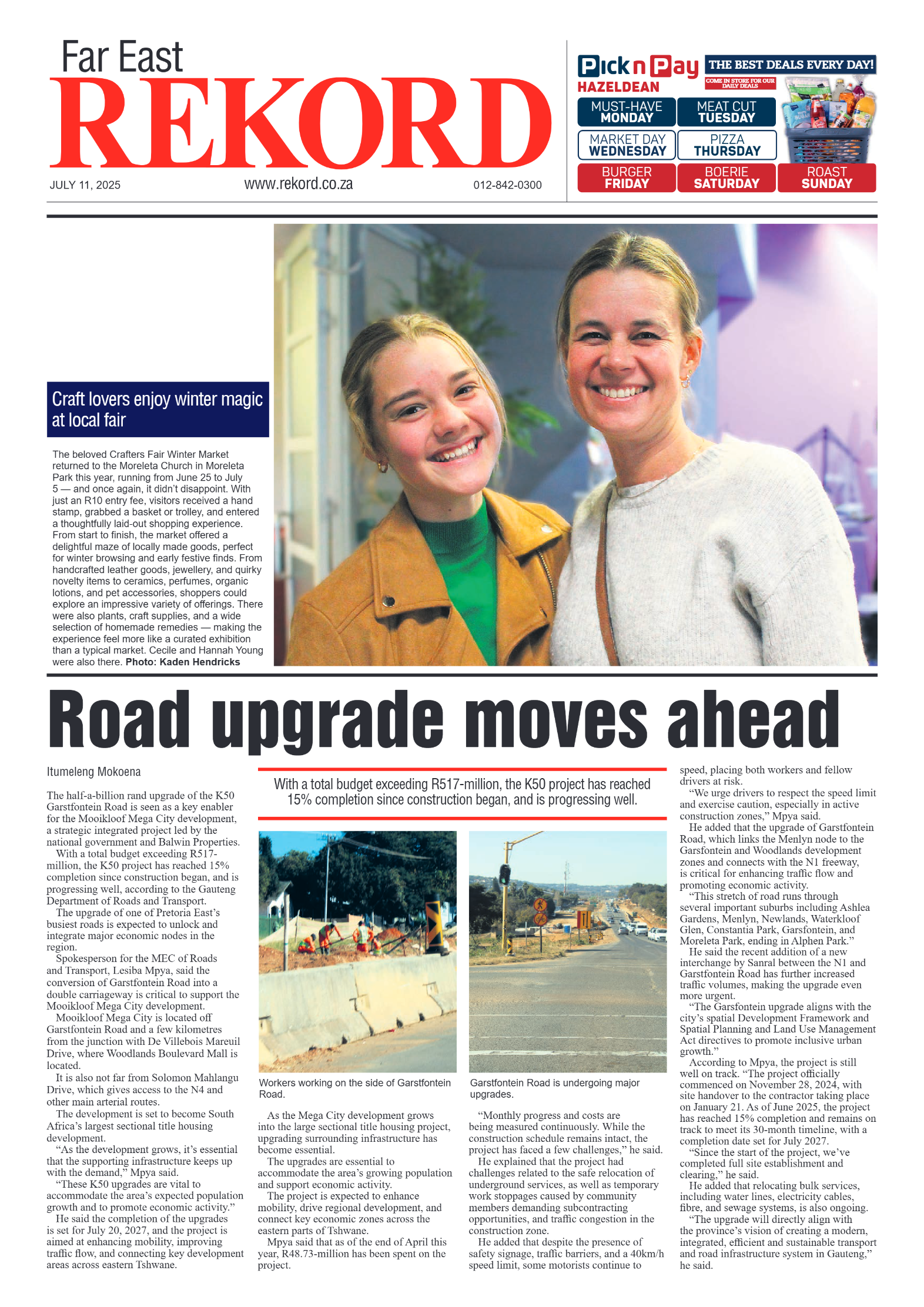Rekord Far East 11 July 2025 page 1