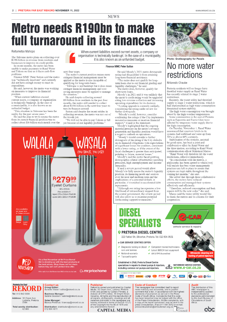 Rekord Far East 11 November 2022 page 2
