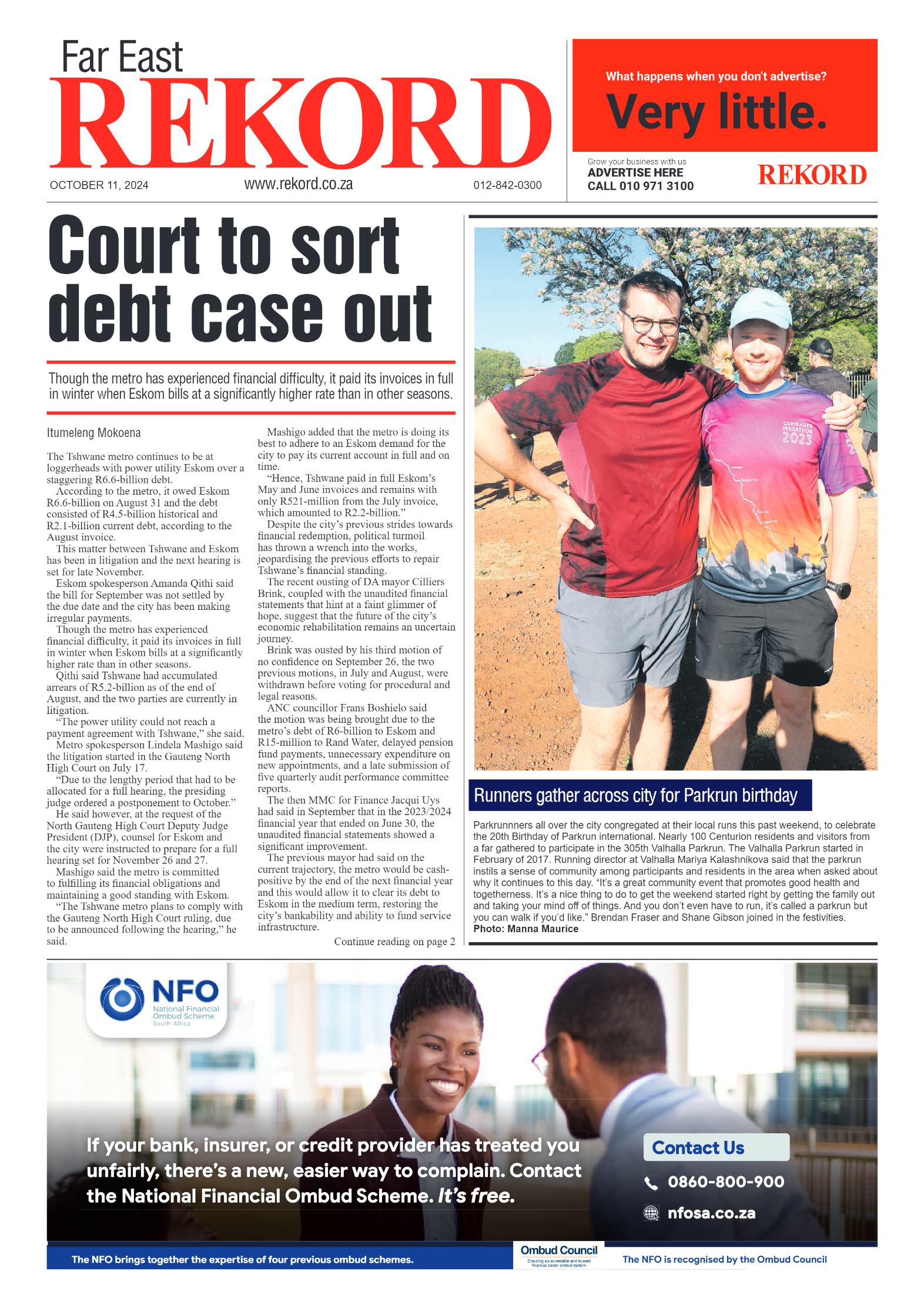 Rekord Far East 11 October 2024 page 1