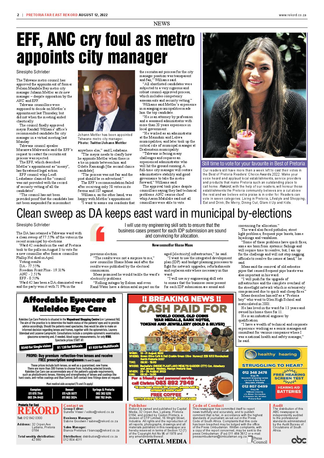 Rekord Far East 12 August 2022 page 2