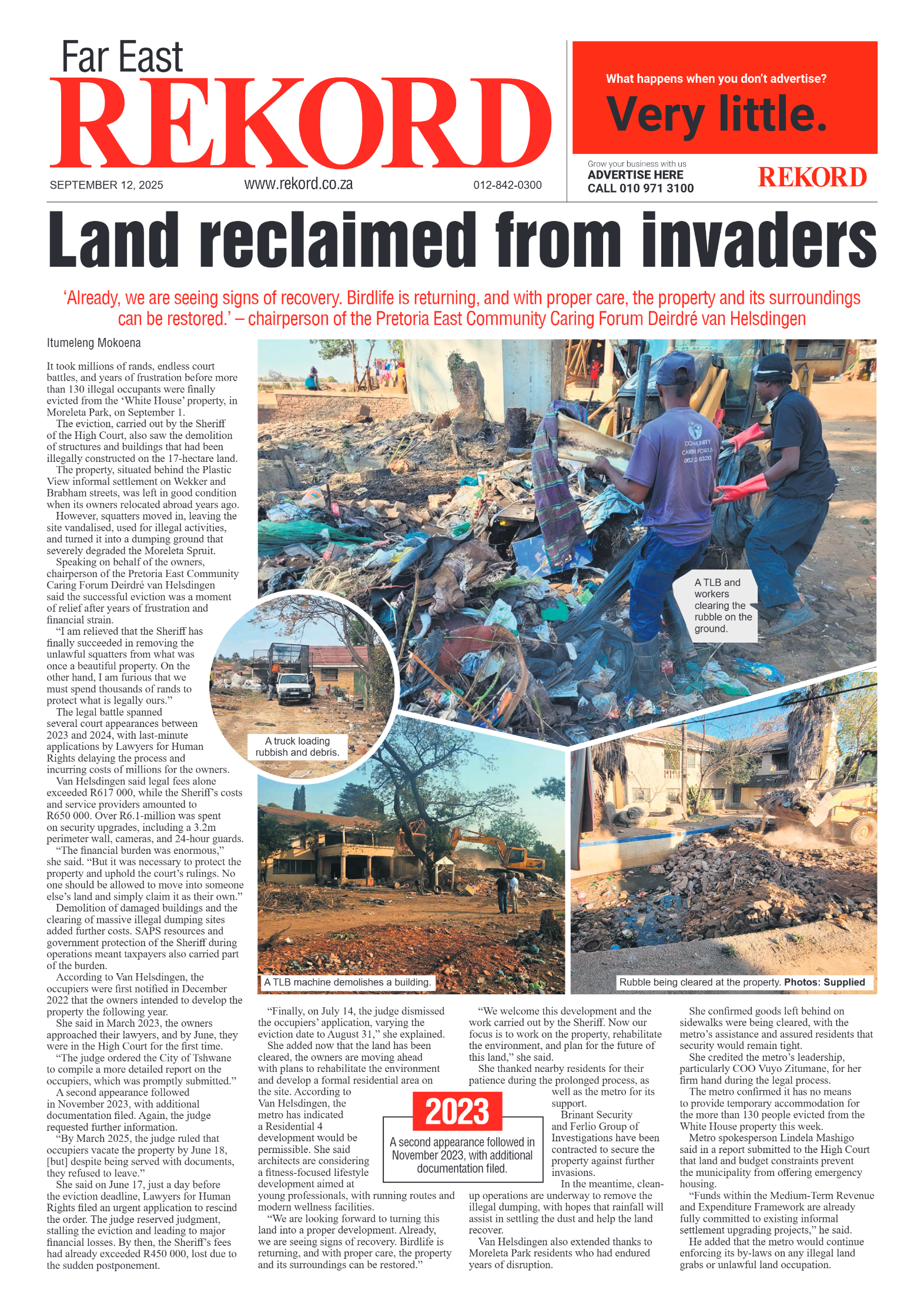 Rekord Far East 12 September 2025 page 1