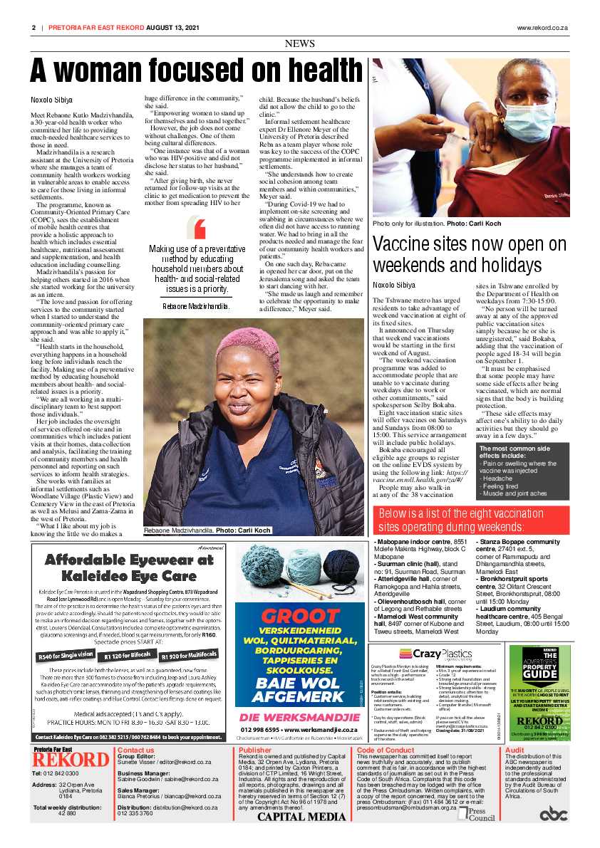 Rekord Far East 13 August 2021 page 2
