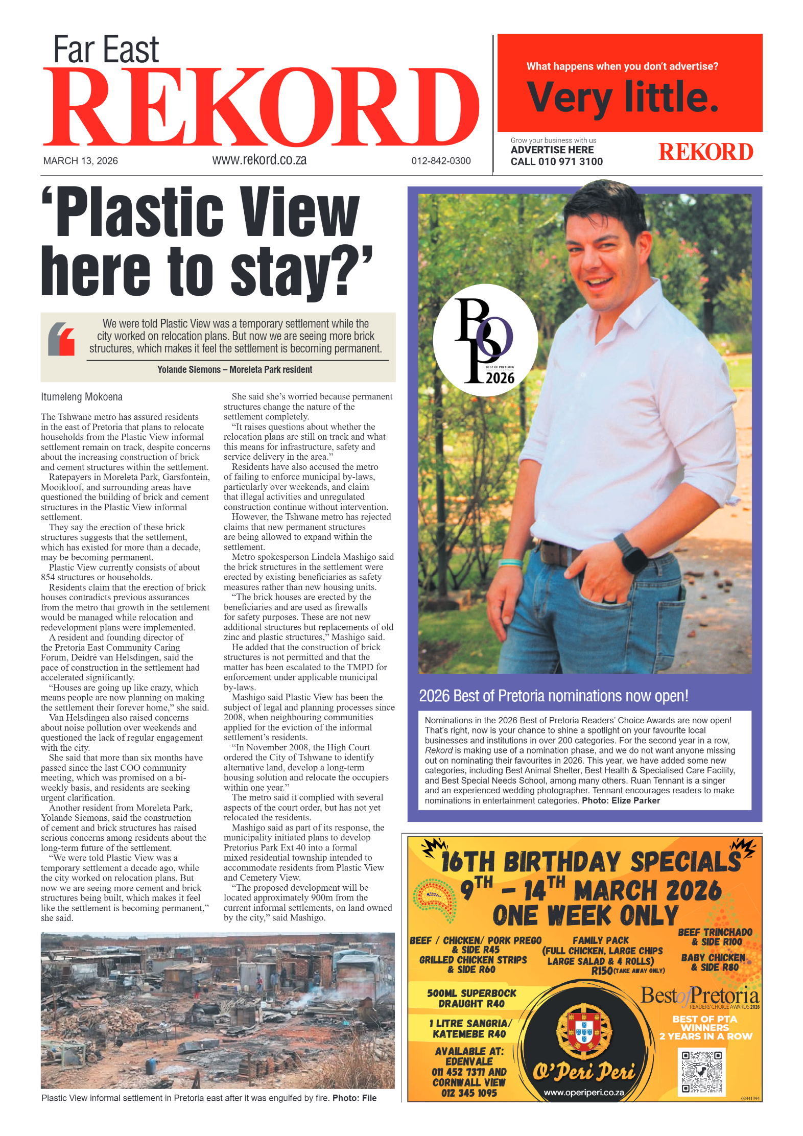 Rekord Far East 13 March 2026 page 1