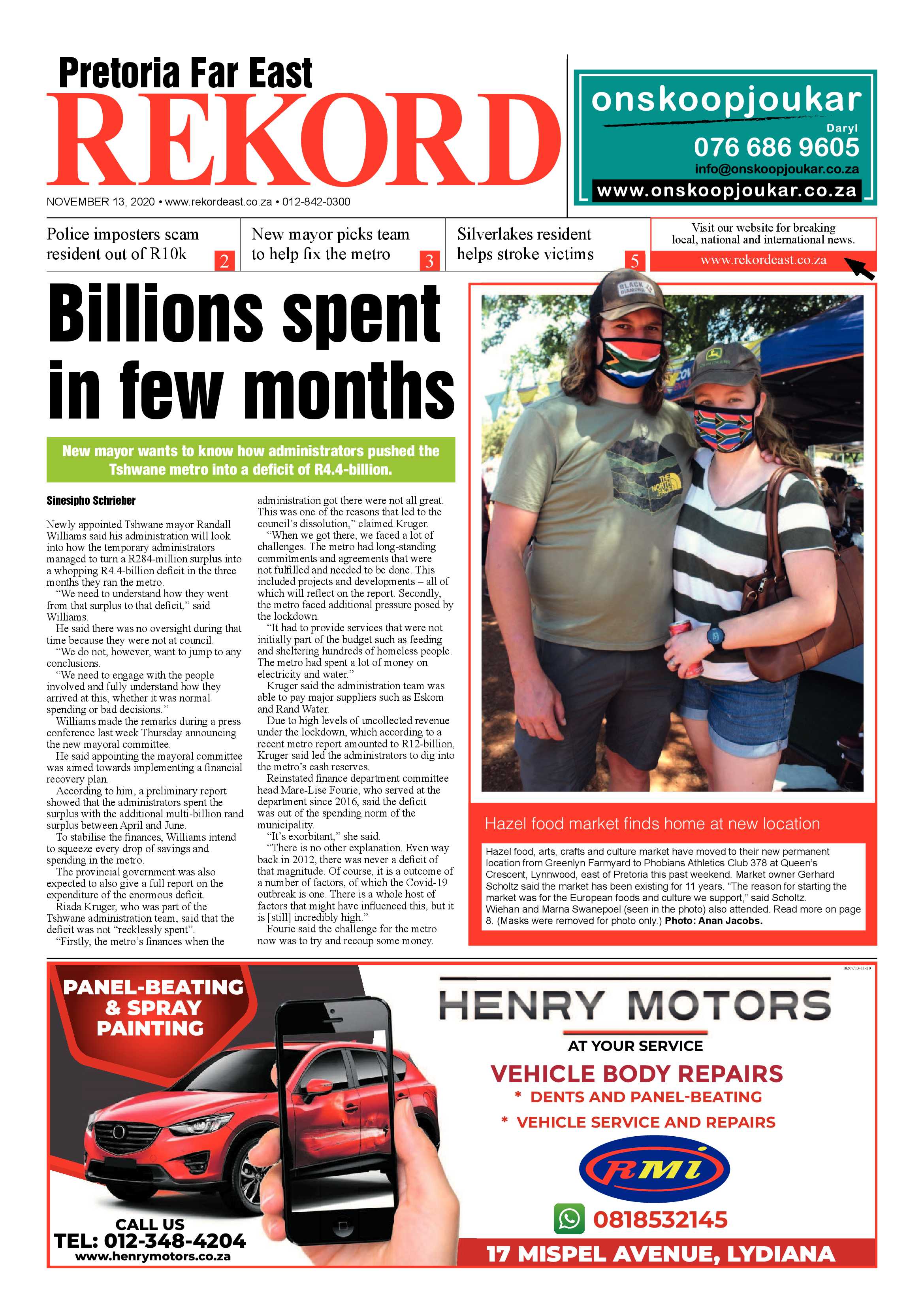 Rekord Far East 13 November 2020 page 1