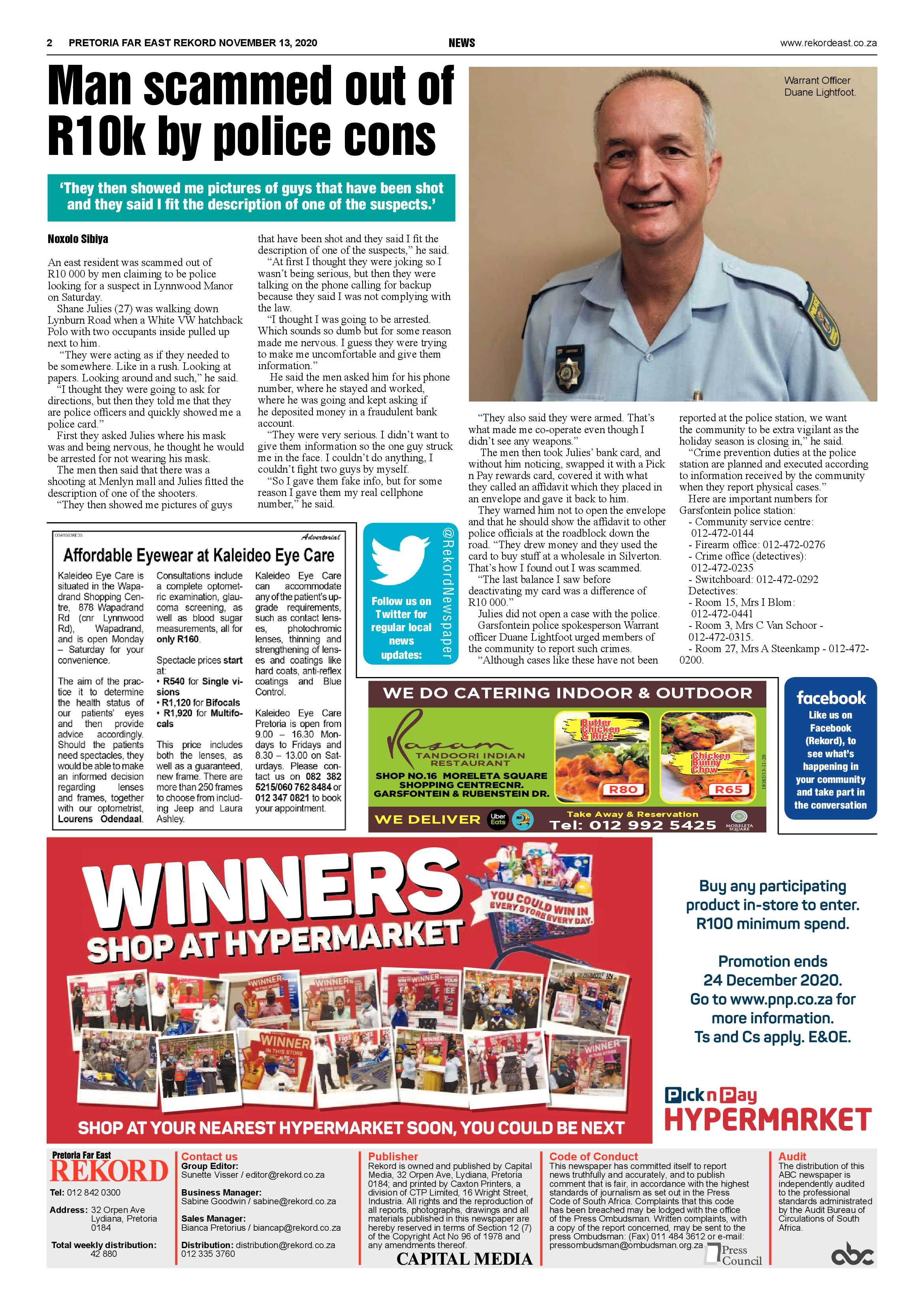 Rekord Far East 13 November 2020 page 2