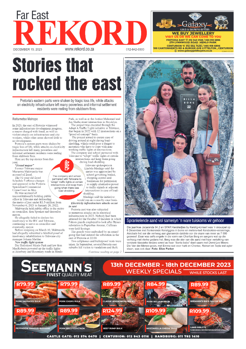 Rekord Far  East 15 December 2023 page 1