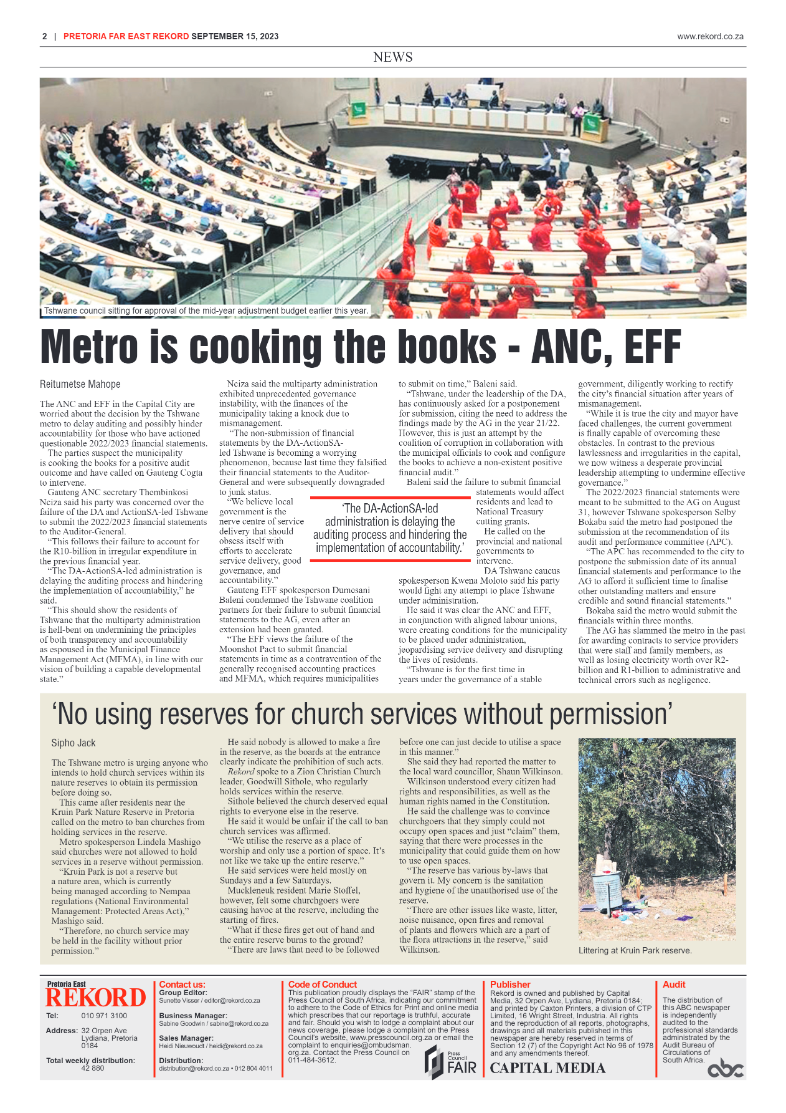 Rekord Far East 15 September 2023 page 2