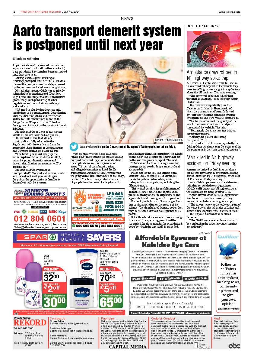 Rekord Far East 16 July 2021 page 2