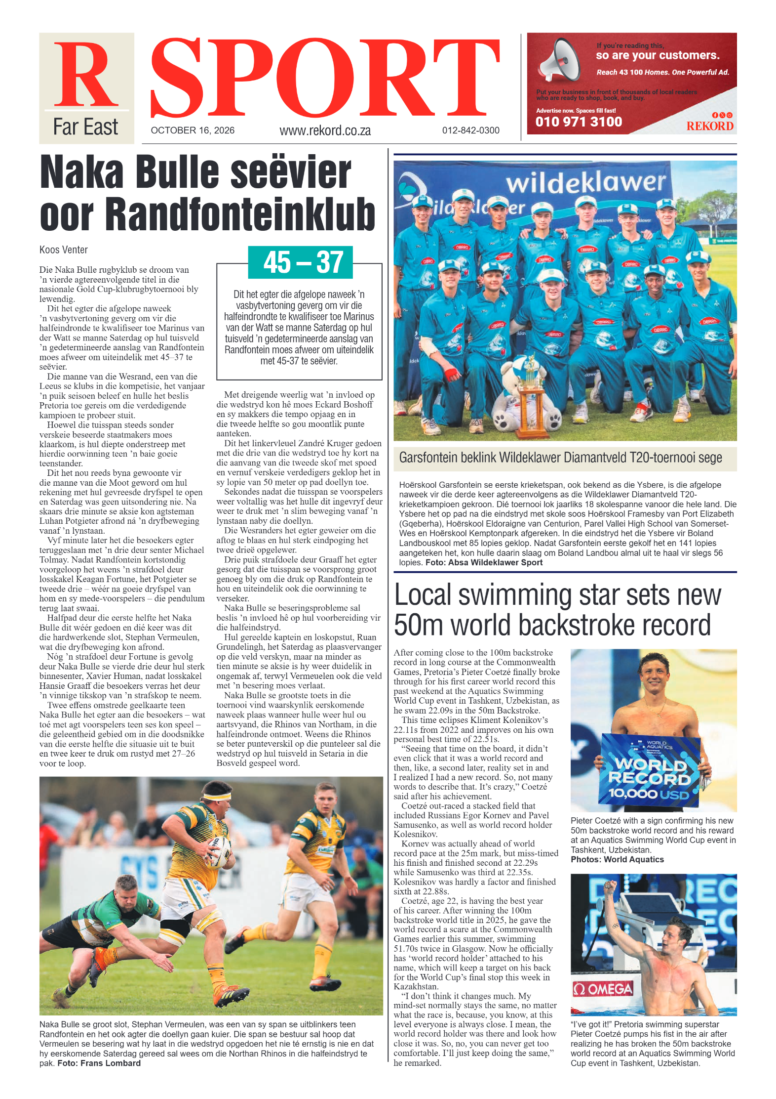 Rekord Far East – 16 October 2026 page 10