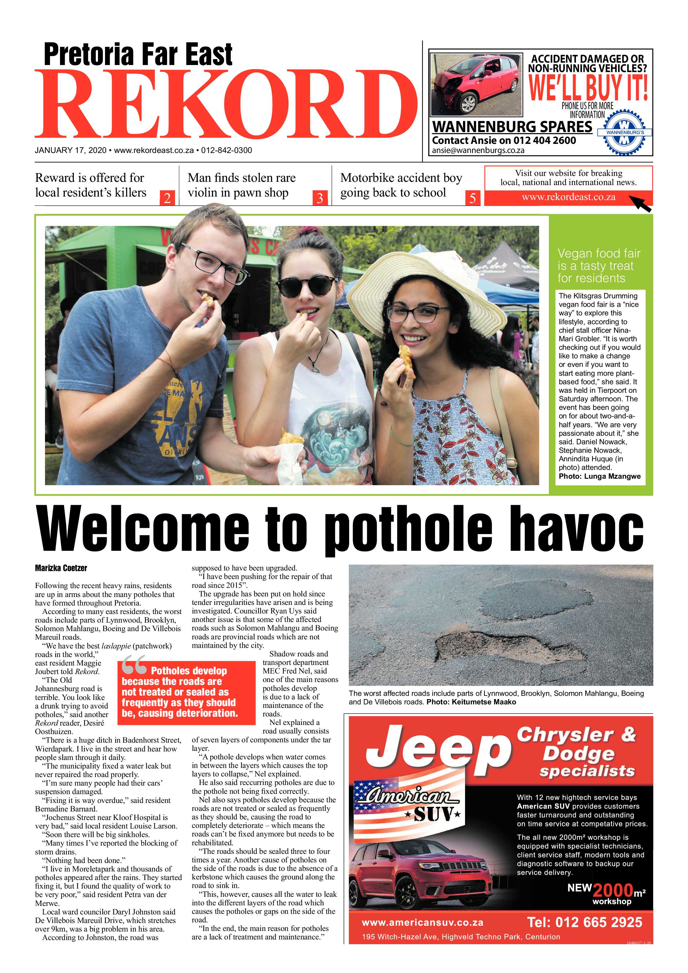 Rekord Far East 17 January 2020 page 1