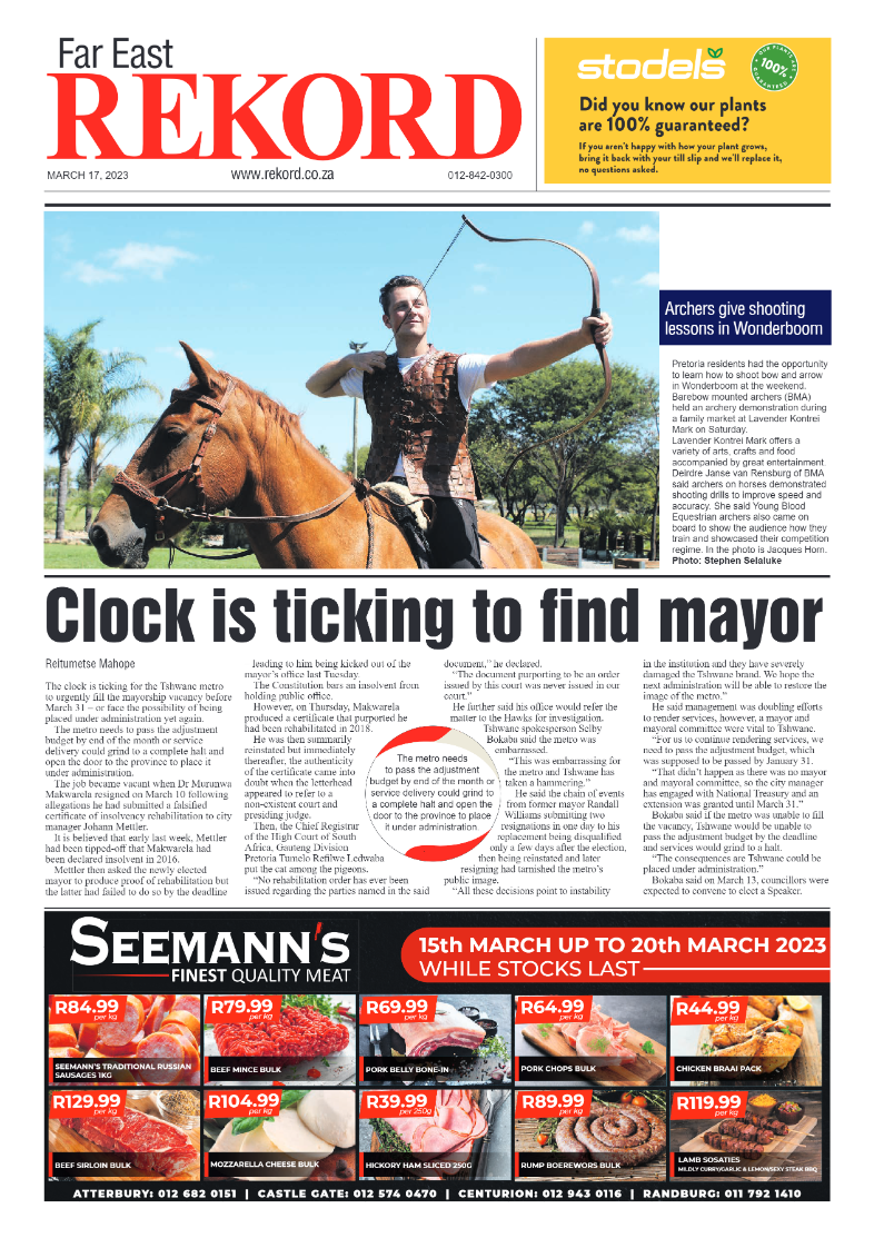 Rekord Far East 17 March 2023 page 1