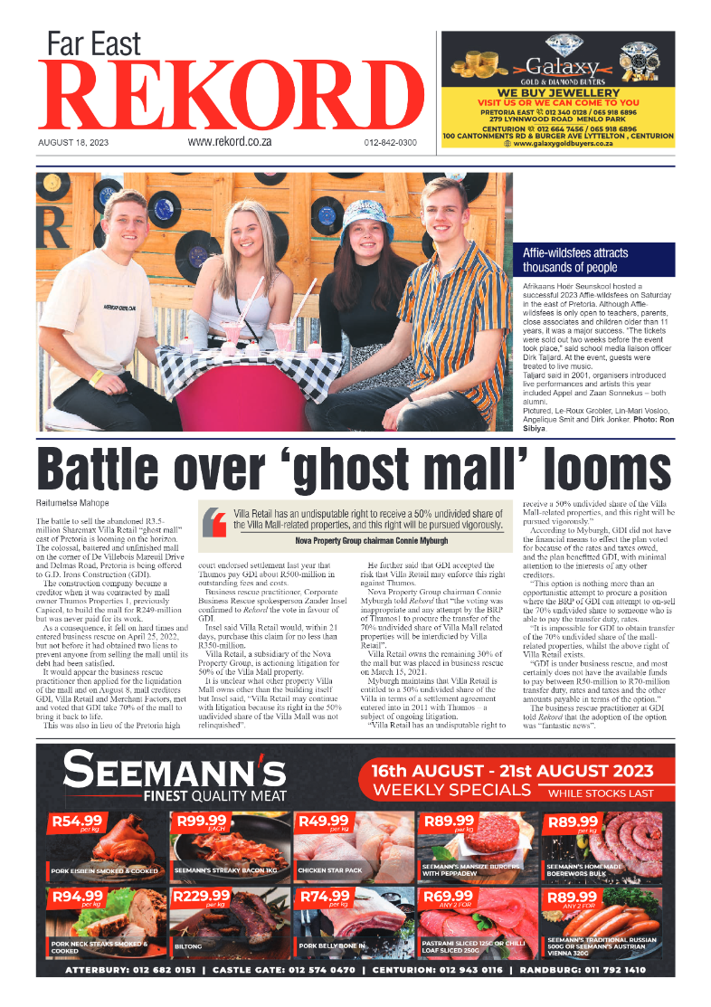 Rekord Far East 18 August 2023 page 1