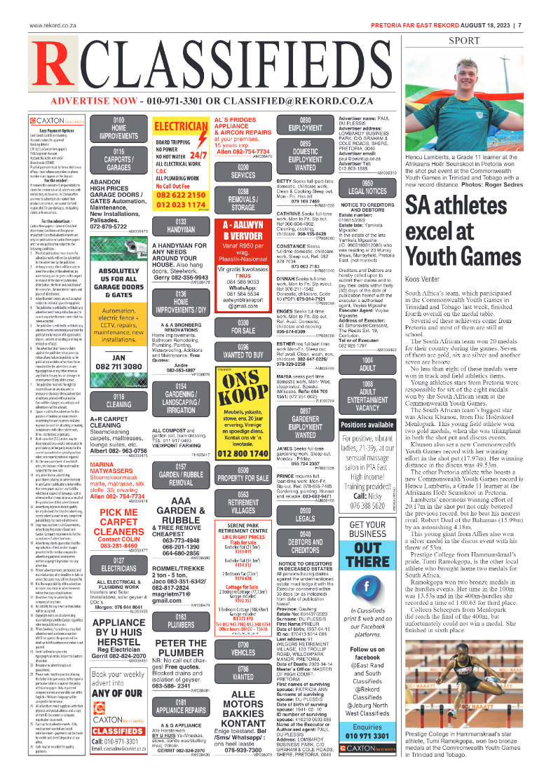 Rekord Far East 18 August 2023 page 7