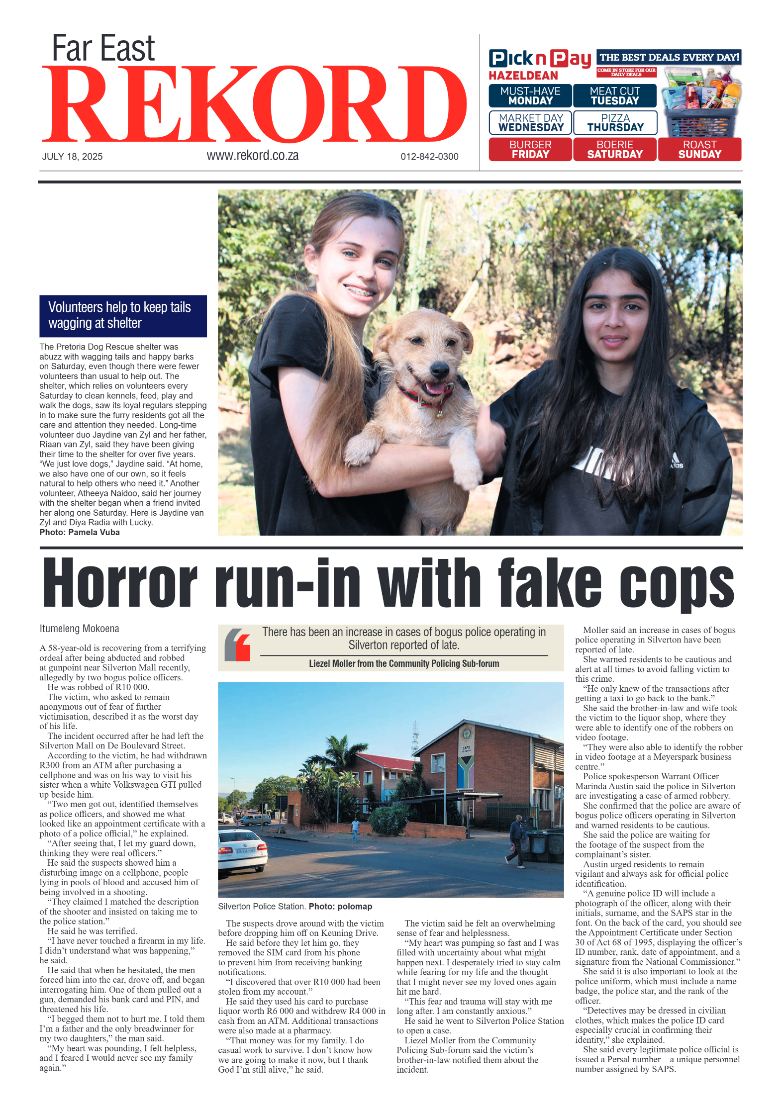 Rekord Far East 18 July 2025 page 1