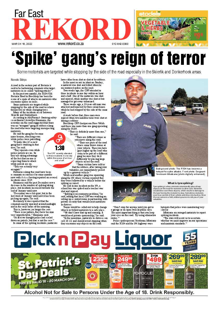 Rekord Far East 18 March 2022 page 1