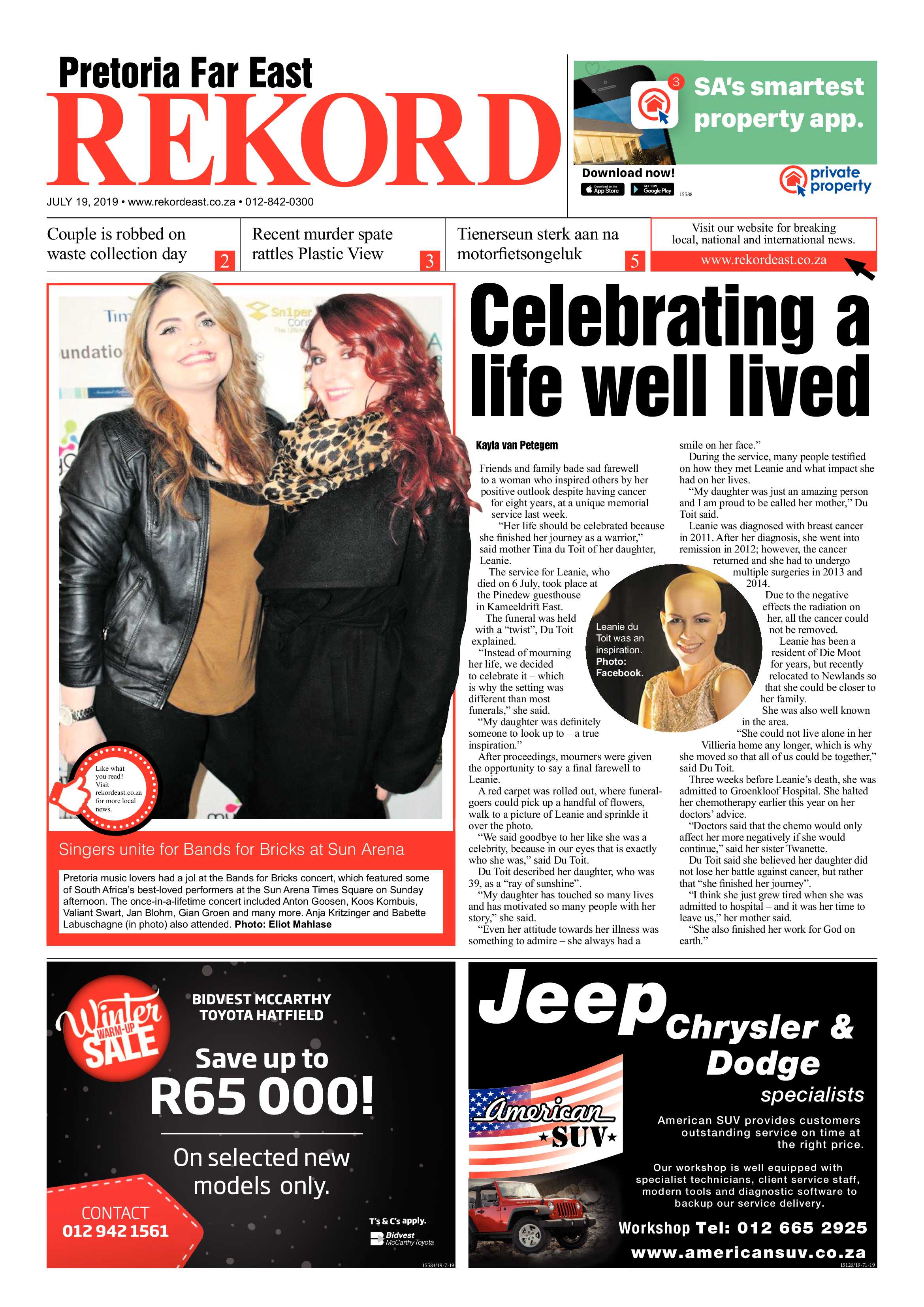 Rekord Far East 19 July 2019 page 1