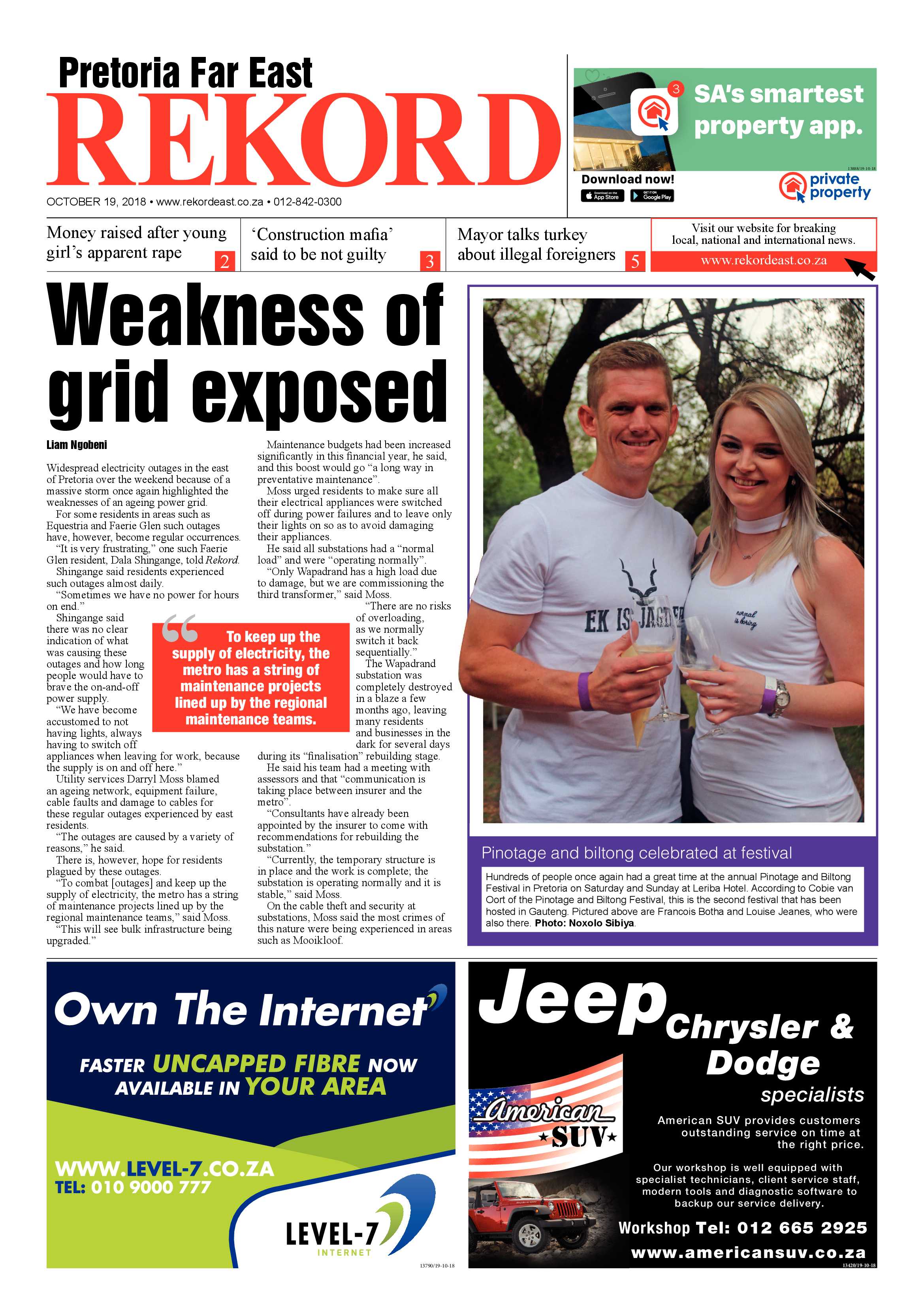 Rekord Far East 19 October 2018 page 1