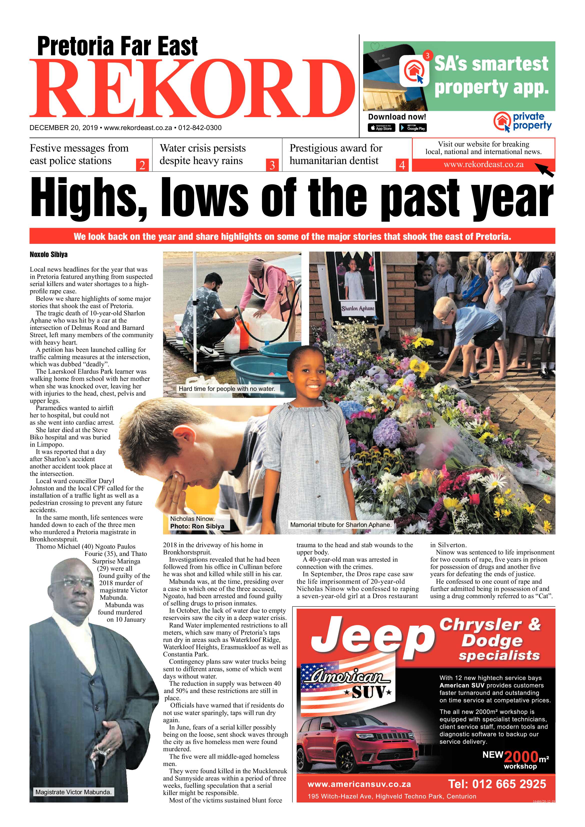 Rekord Far East 20 December 2019 page 1