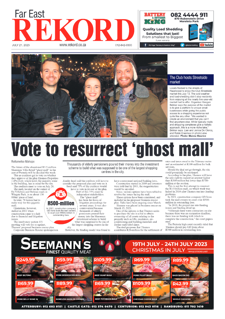 Rekord Far East 21 July 2023 page 1