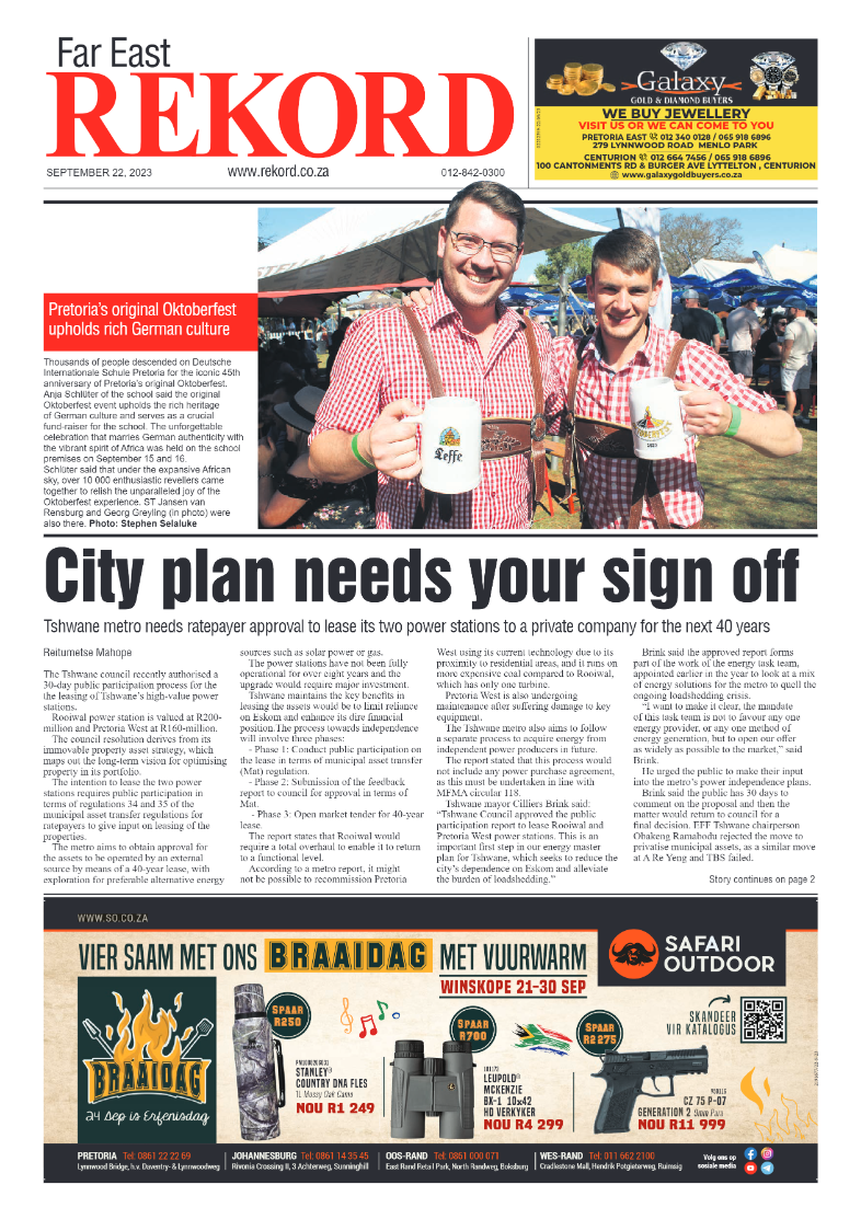 Rekord Far East 22 September 2023 page 1