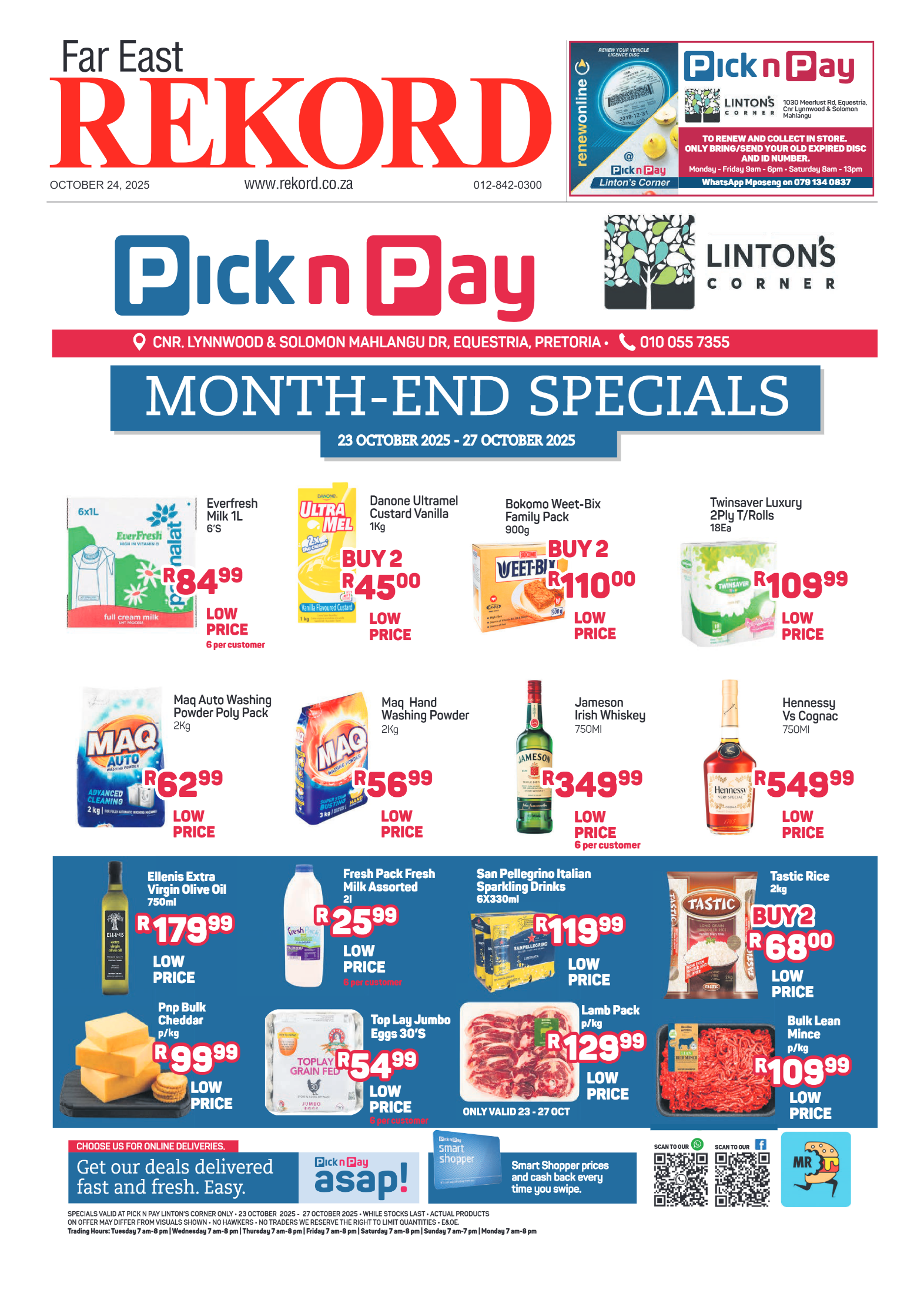 Rekord Far East 24 October page 1