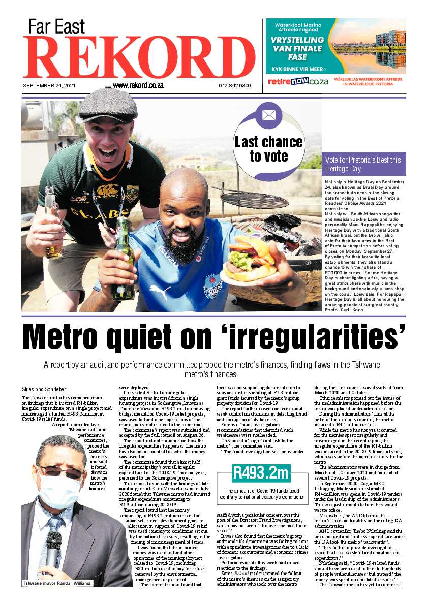 Rekord Far East 24 September 2021 page 1