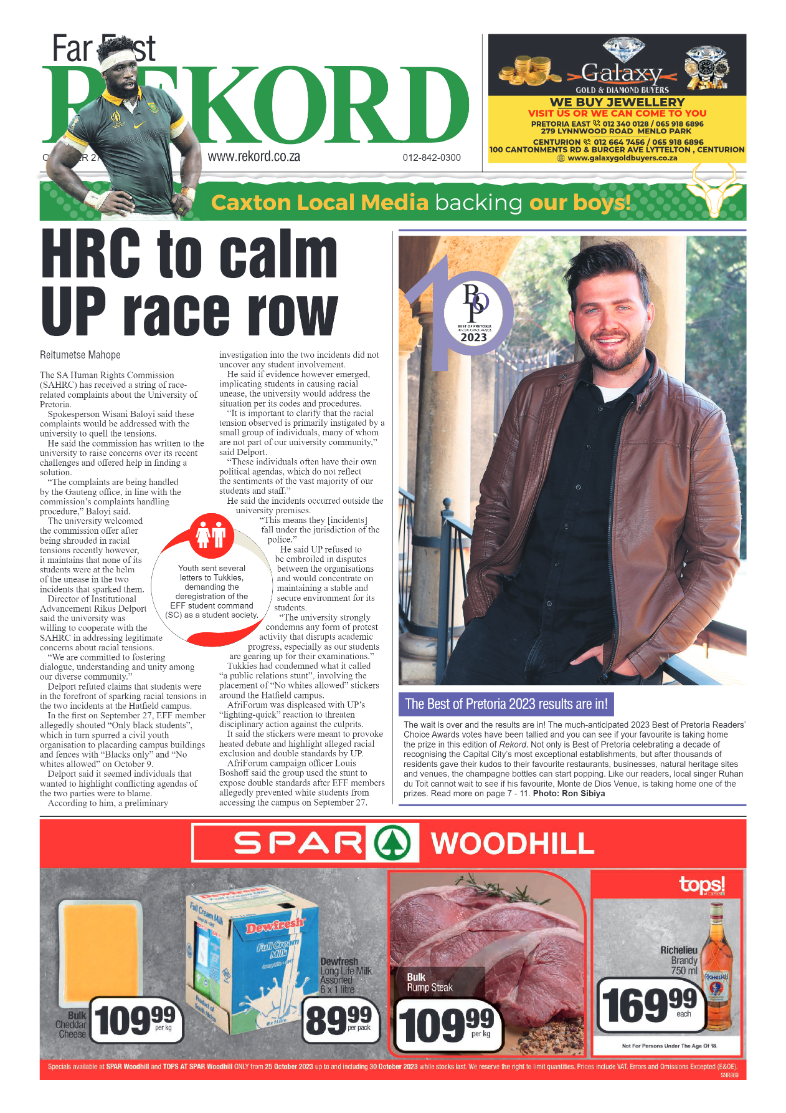 Rekord Far East 27 October 2023 page 1