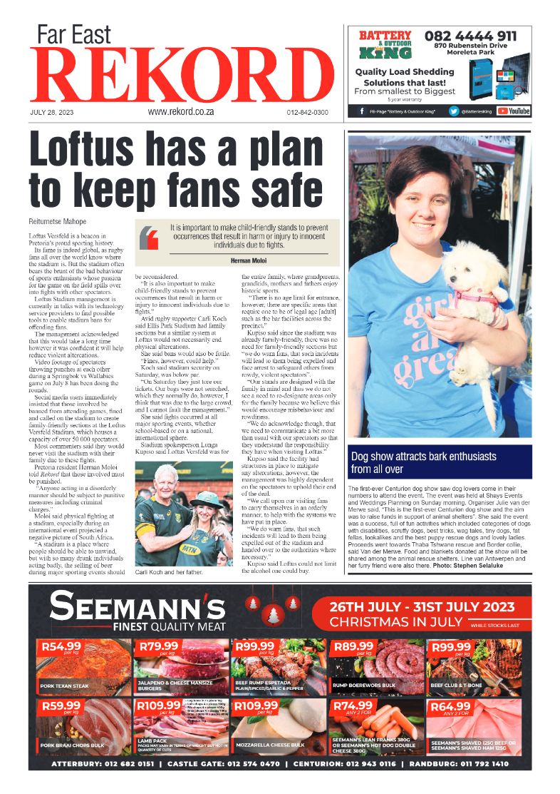 Rekord Far East 28 July 2023 page 1