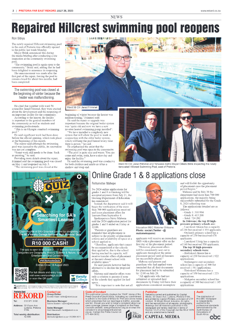 Rekord Far East 28 July 2023 page 2