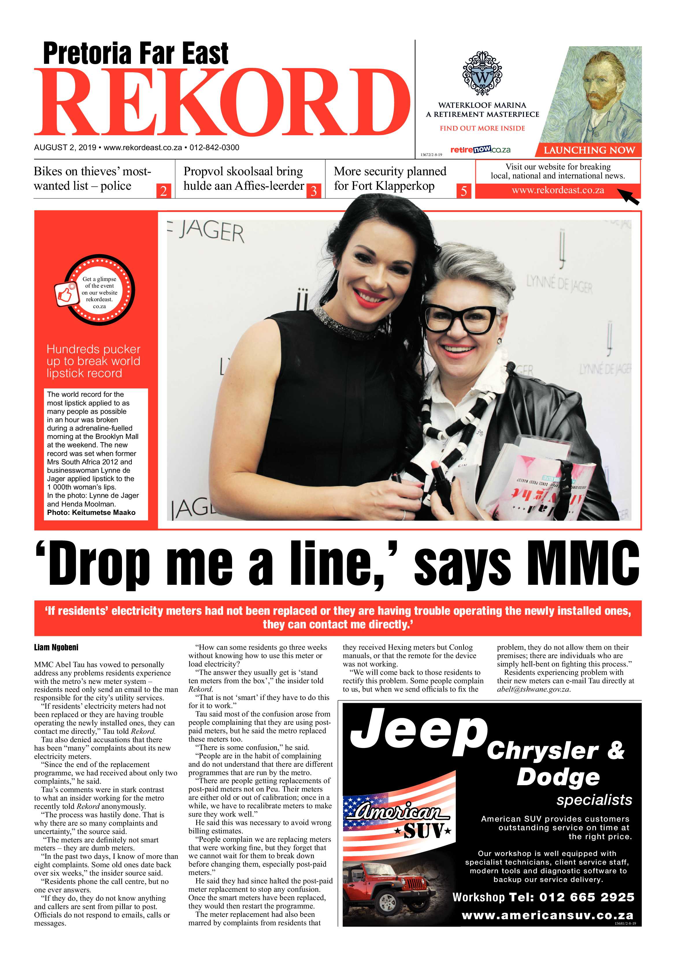 Rekord Far East 2 August 2019 page 1