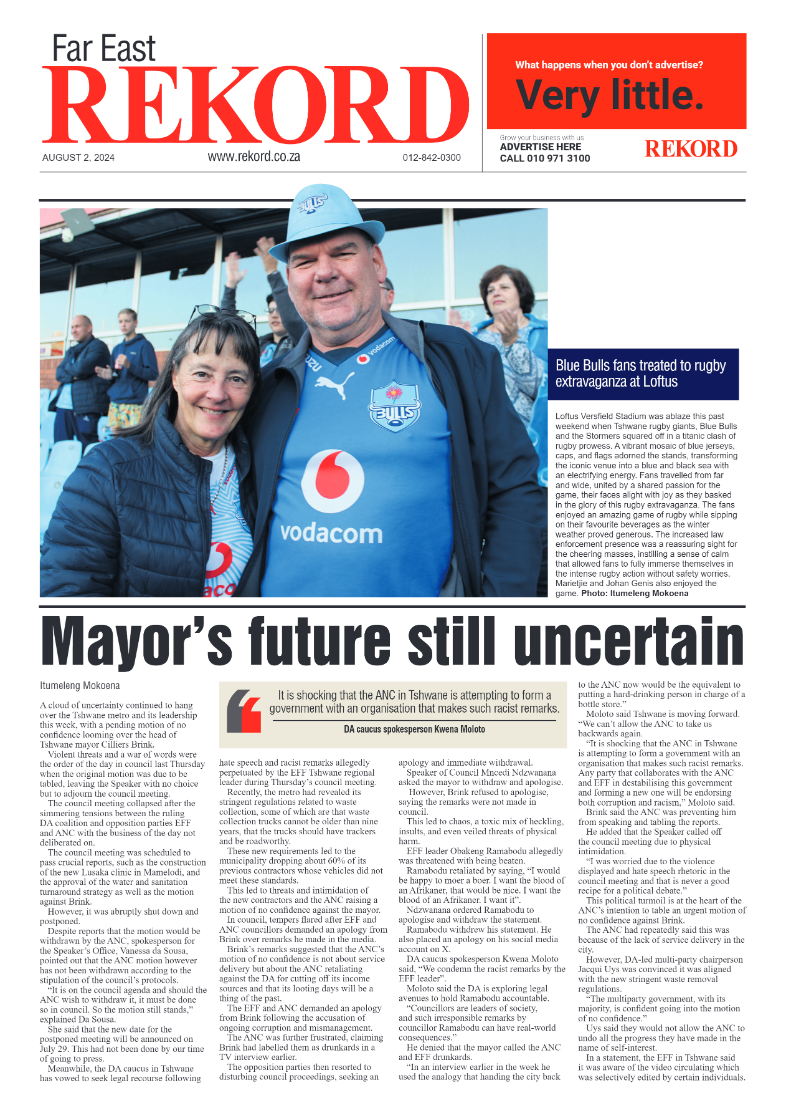 Rekord Far East 2 August 2024 page 1