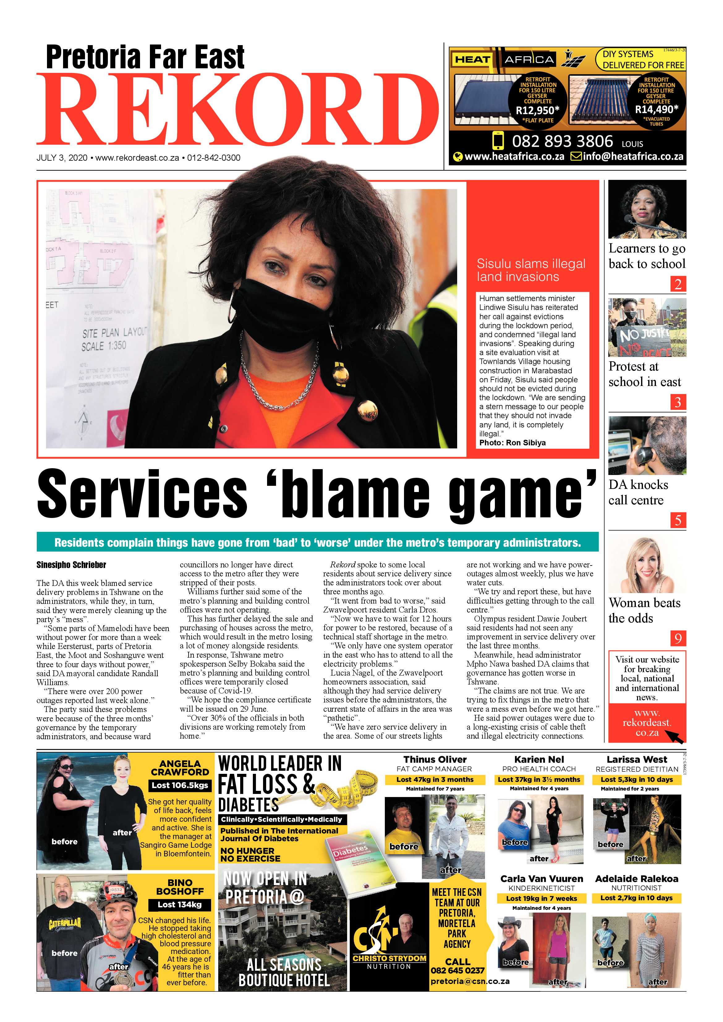 Rekord Far East 3 July  2020 page 1